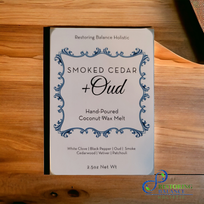 Smoked Cedar + Oud Wax Melt - Restoring Balance Shop