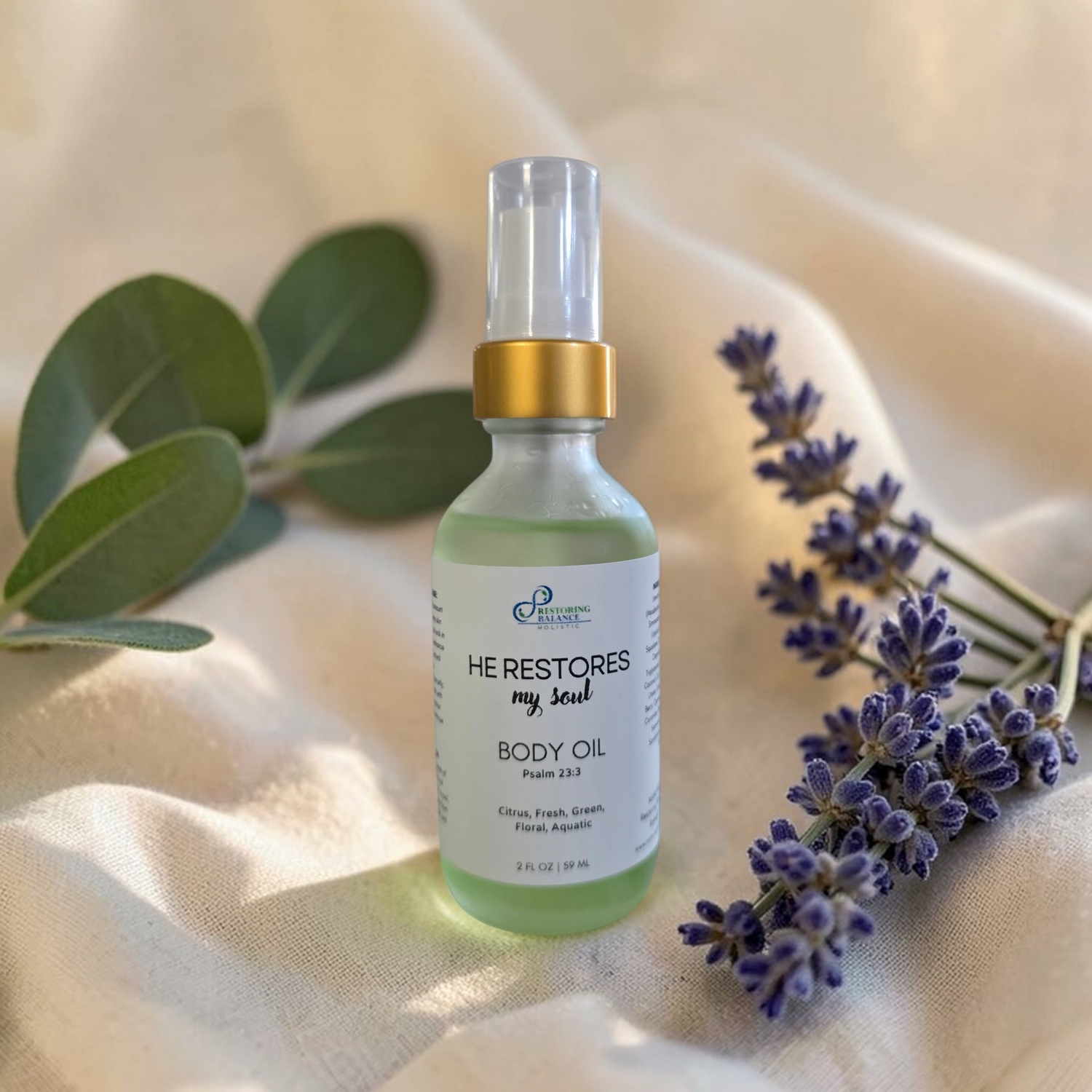 He Restore my Soul Body Oil - Restoring Balance Shop