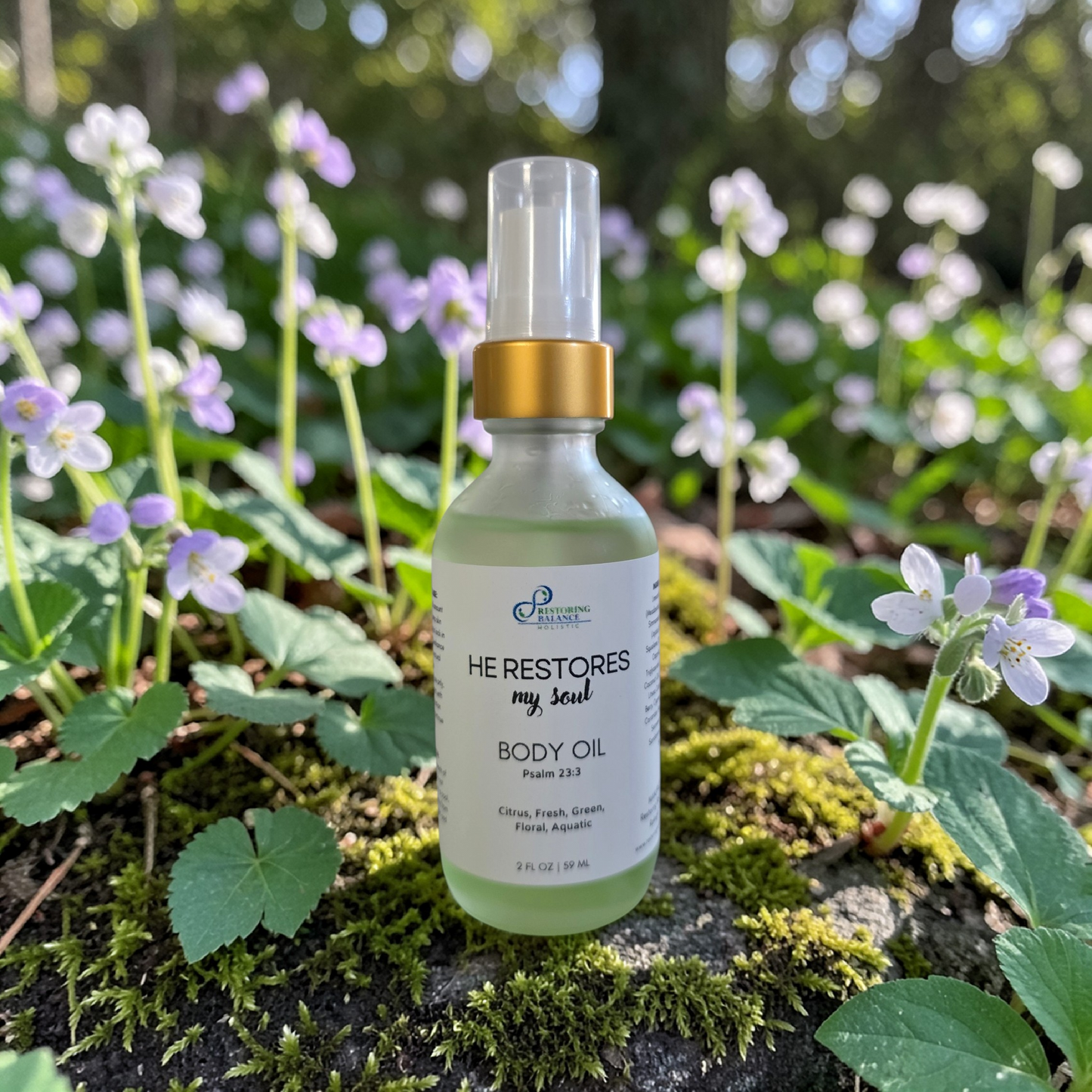 He Restore my Soul Body Oil - Restoring Balance Shop